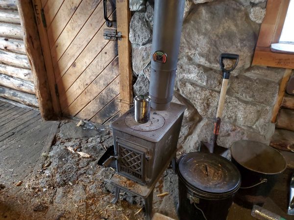 picture of tiny wood stove